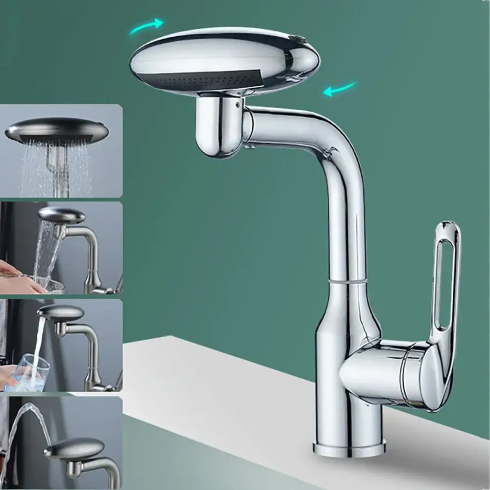 Modern brushed nickel rotation stainless steel kitchen faucet
