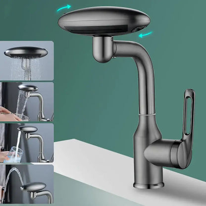 Modern brushed nickel rotation stainless steel kitchen faucet