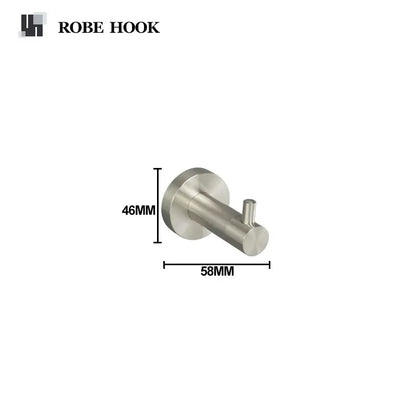 Modern brushed nickel stainless steel hardware set bathroom towel bar