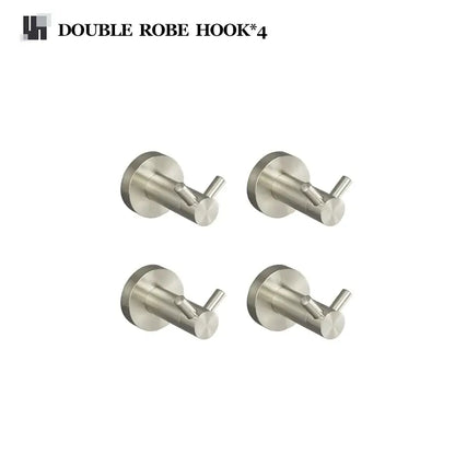 Modern brushed nickel stainless steel hardware set bathroom towel bar