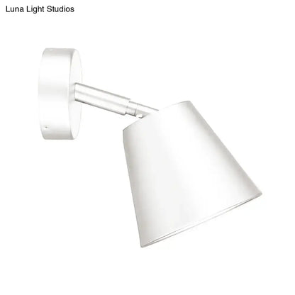 Modern brushed nickel tapered wall sconce bathroom light