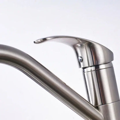 Modern brushed nickel water purification kitchen faucet