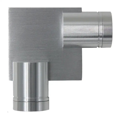 Modern brushed silver l-shaped led wall light fixture bedroom sconce