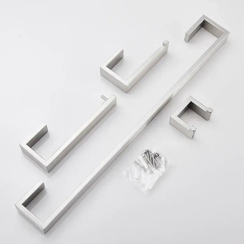 Modern brushed stainless steel bath hardware set bathroom accessories