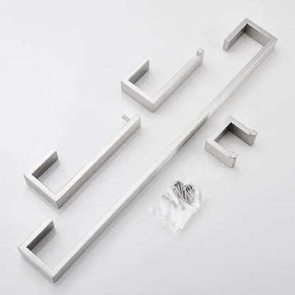 Modern brushed stainless steel bath hardware set bathroom accessories