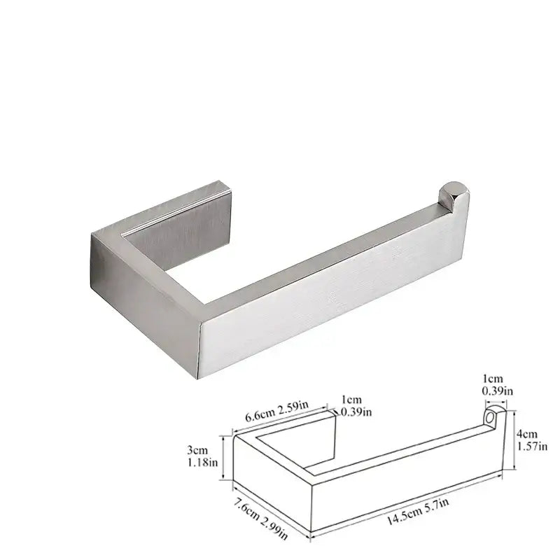 Modern brushed stainless steel bath hardware set bathroom accessories