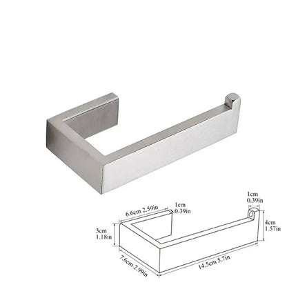 Modern brushed stainless steel bath hardware set bathroom accessories