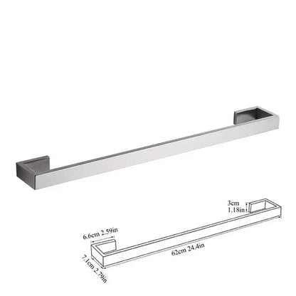 Modern brushed stainless steel bath hardware set bathroom accessories