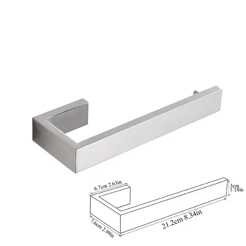 Modern brushed stainless steel bath hardware set bathroom accessories