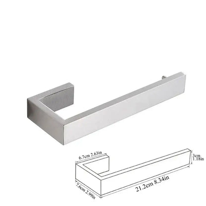 Modern brushed stainless steel bath hardware set bathroom accessories