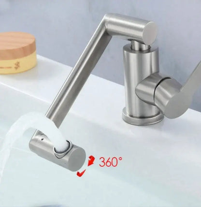 Modern brushed stainless steel bathroom faucet kitchen basin tap