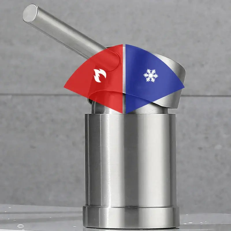 Modern brushed stainless steel kitchen faucet with curved spout