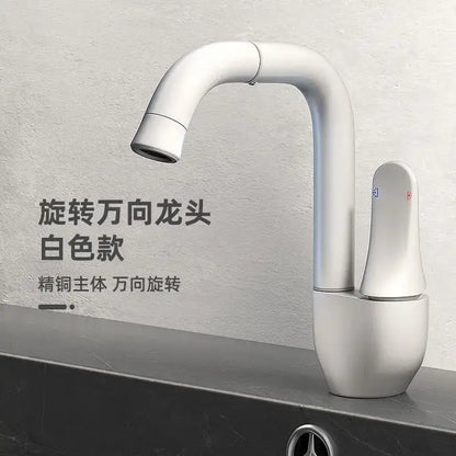 Modern brushed stainless steel kitchen faucet with rotating ceramic spool