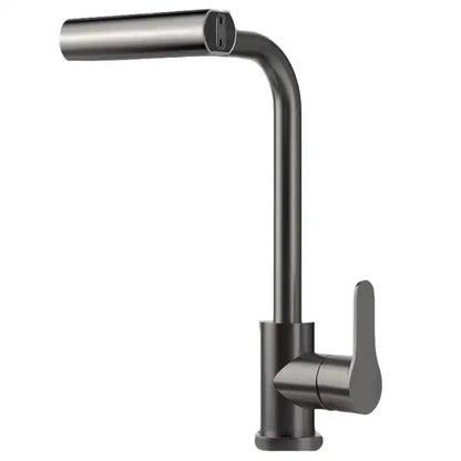 Modern brushed stainless steel kitchen faucet with rotation sprayer