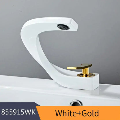 Modern brushed stainless steel waterfall basin faucet bathroom tap