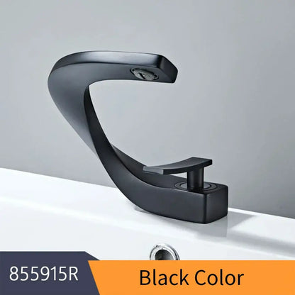 Modern brushed stainless steel waterfall basin faucet bathroom tap