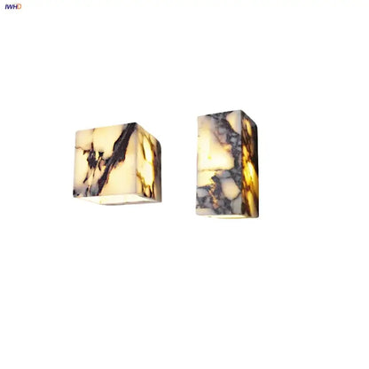Modern bulgari stone led wall lights bedroom alabaster sconces
