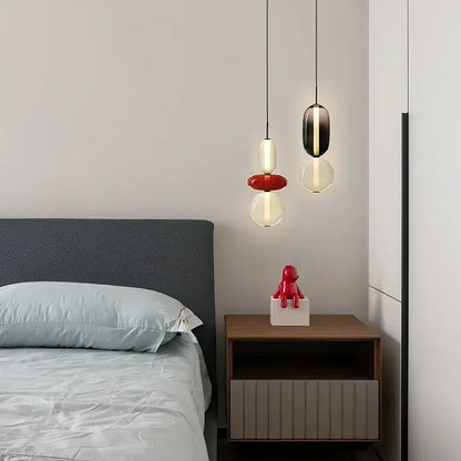 Modern candy glass ceiling hanging chandelier for loft living room