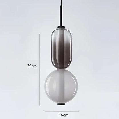 Modern candy glass ceiling hanging chandelier for loft living room