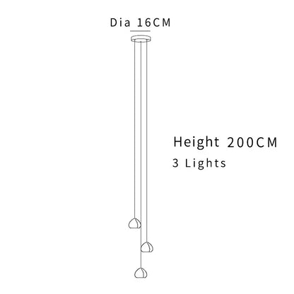 Modern cascading crystal ball chandelier living room light
