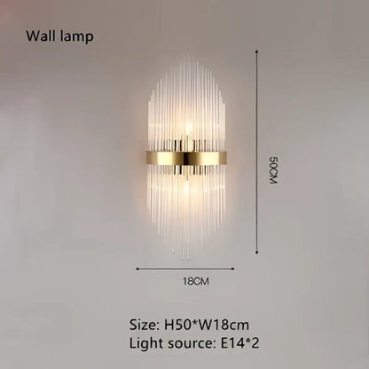 Modern cascading gold crystal pendant chandelier dining room led