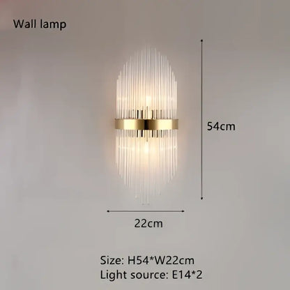 Modern cascading gold crystal pendant chandelier dining room led