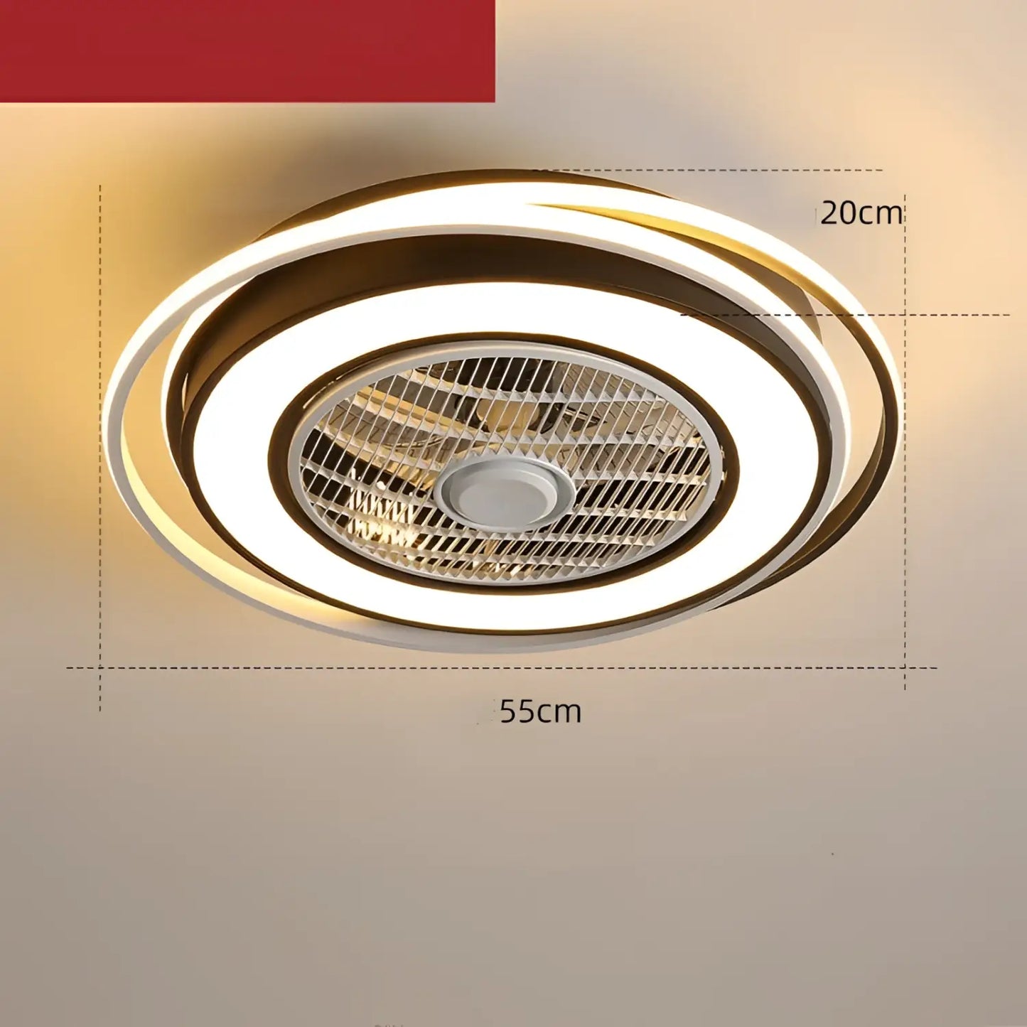 Modern Ceiling Fan Light Fixture for Bedroom & Dining Room