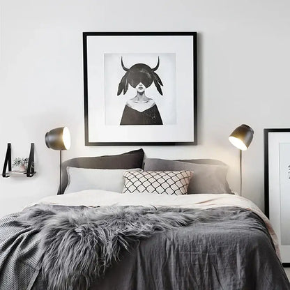 Modern ceramic and wood led wall lamp bedroom reading light source