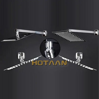 Modern chrome 12 inch stainless steel rain shower head bathroom