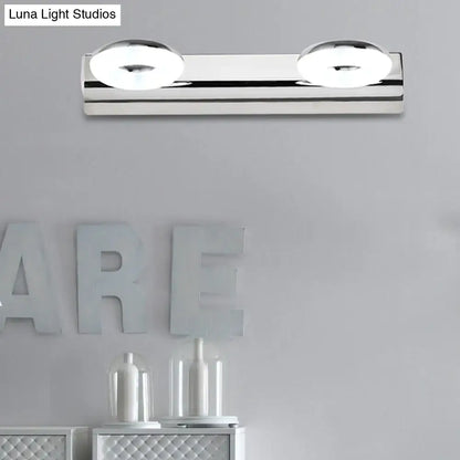 Modern chrome 2/3 head bathroom wall lighting fixture