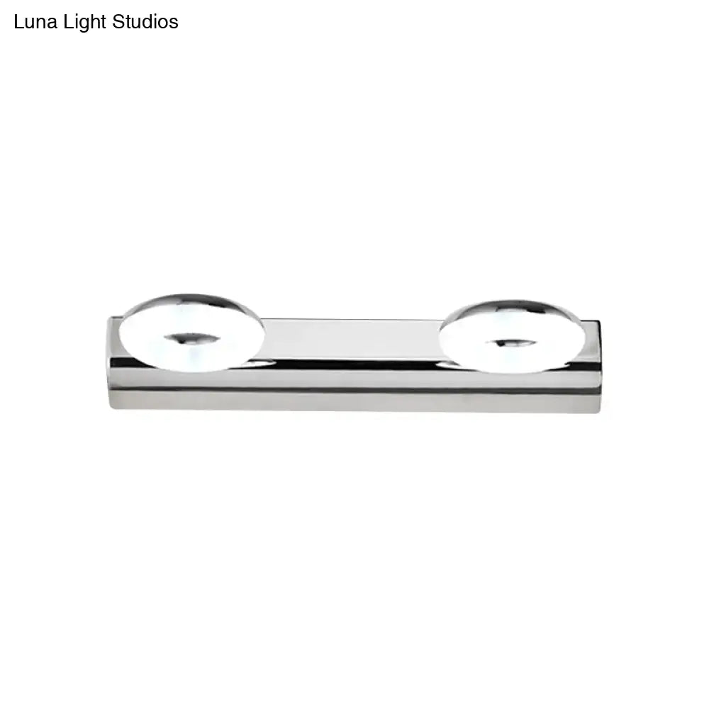 Modern chrome 2/3 head bathroom wall lighting fixture