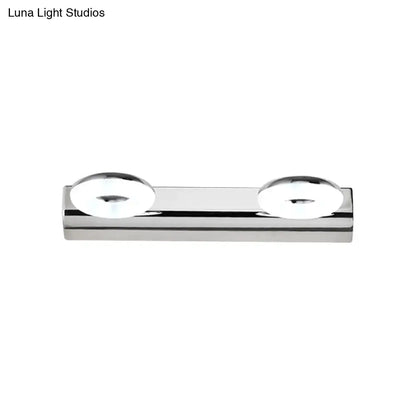 Modern chrome 2/3 head bathroom wall lighting fixture