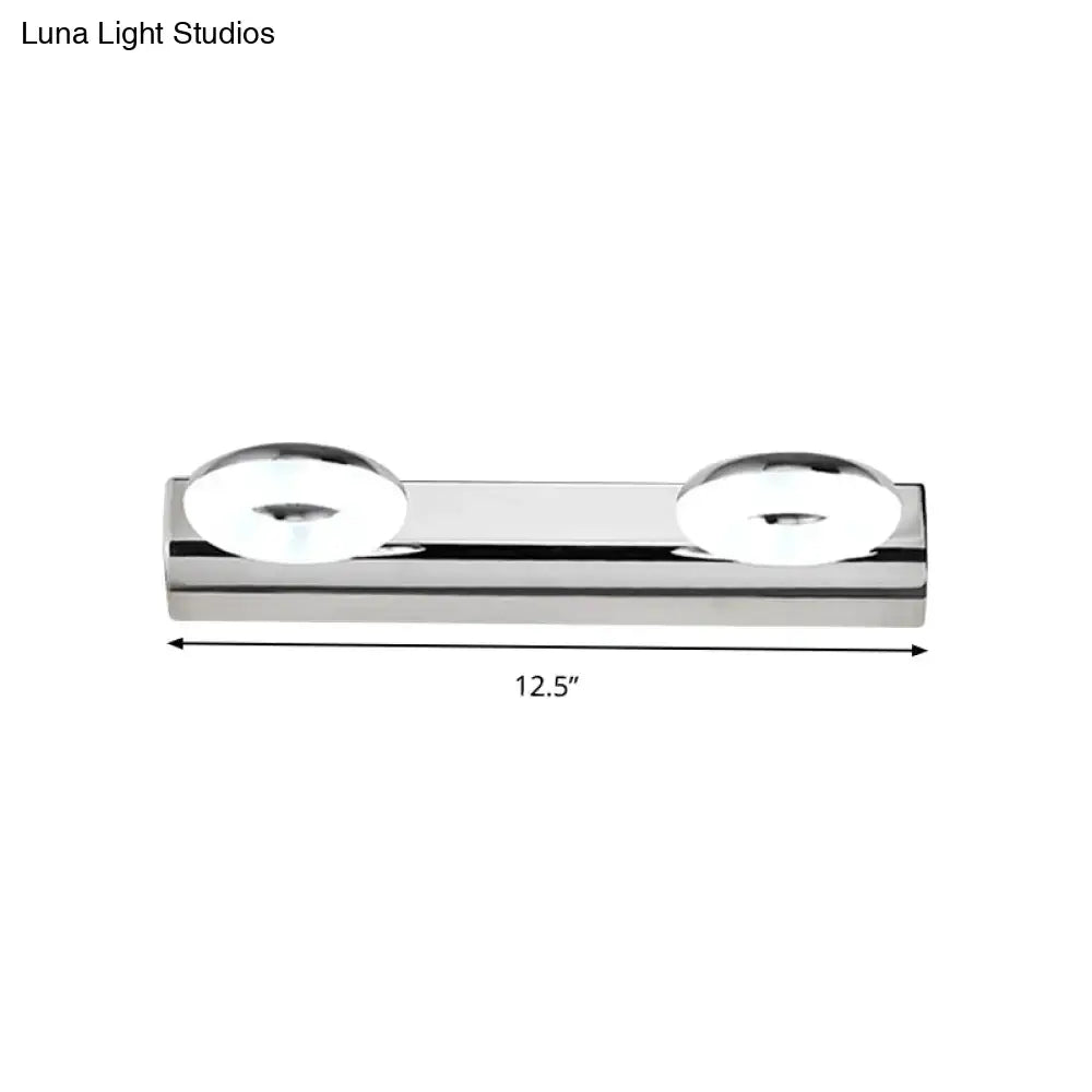 Modern chrome 2/3 head bathroom wall lighting fixture