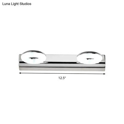 Modern chrome 2/3 head bathroom wall lighting fixture