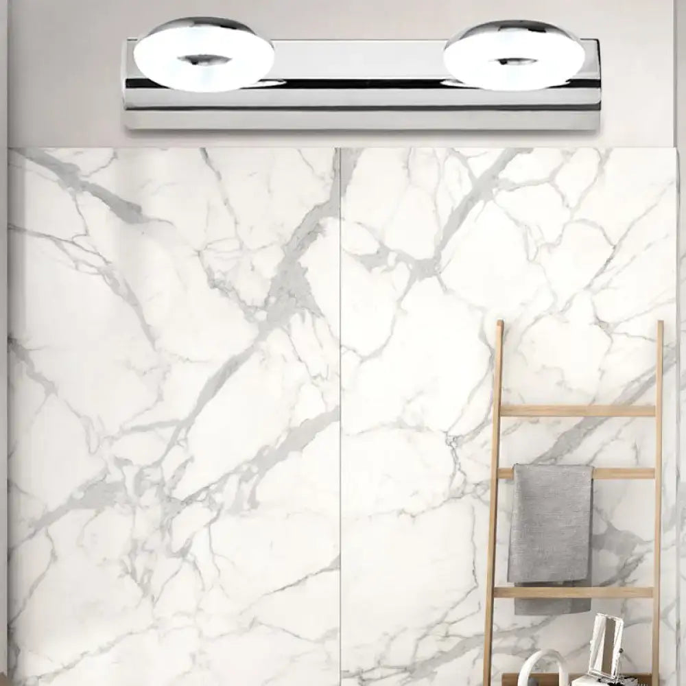 Modern chrome 2/3 head bathroom wall lighting fixture