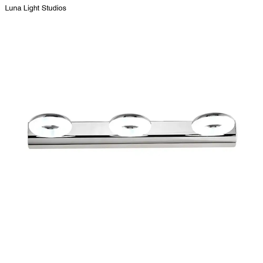 Modern chrome 2/3 head bathroom wall lighting fixture