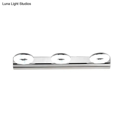 Modern chrome 2/3 head bathroom wall lighting fixture