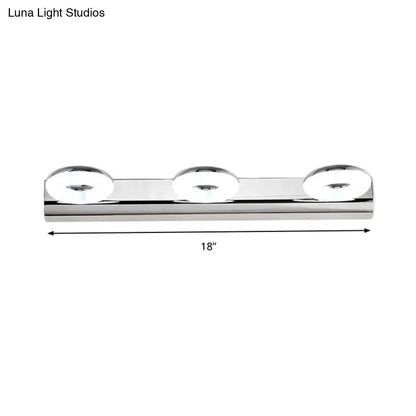 Modern chrome 2/3 head bathroom wall lighting fixture