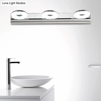 Modern chrome 2/3 head bathroom wall lighting fixture
