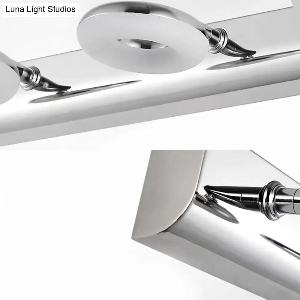 Modern chrome 2/3 head bathroom wall lighting fixture