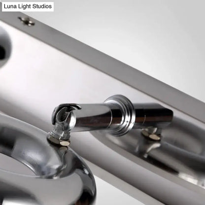 Modern chrome 2/3 head bathroom wall lighting fixture