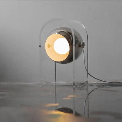 Modern chrome acrylic led desk lamp for bedroom