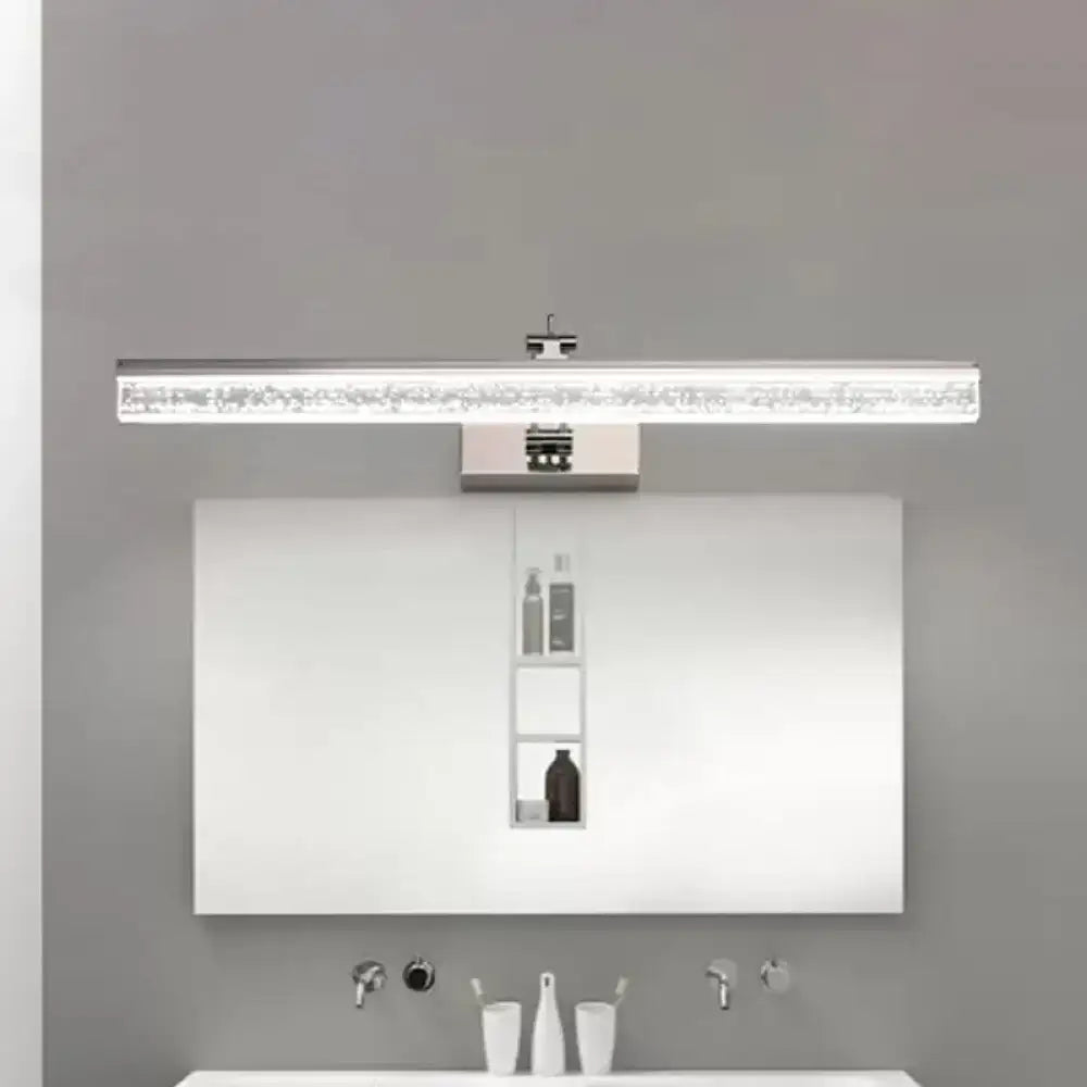 Modern chrome adjustable led vanity light – bathroom mirror spotlight