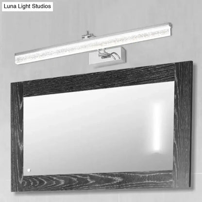 Modern chrome adjustable led vanity light – bathroom mirror spotlight