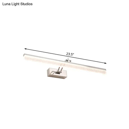 Modern chrome adjustable led vanity light – bathroom mirror spotlight
