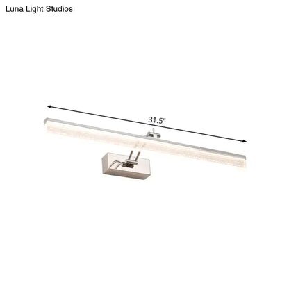 Modern chrome adjustable led vanity light – bathroom mirror spotlight