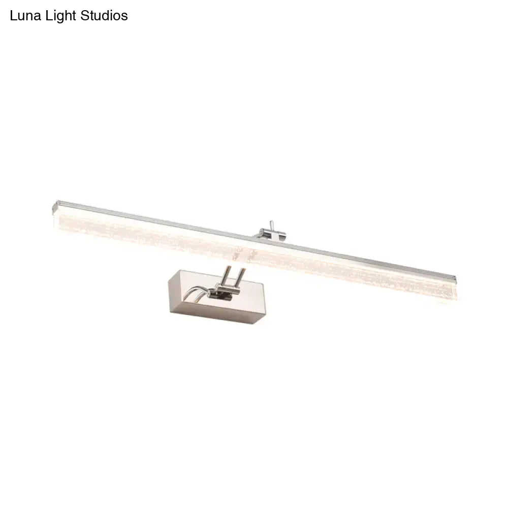 Modern chrome adjustable led vanity light – bathroom mirror spotlight