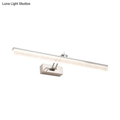 Modern chrome adjustable led vanity light – bathroom mirror spotlight