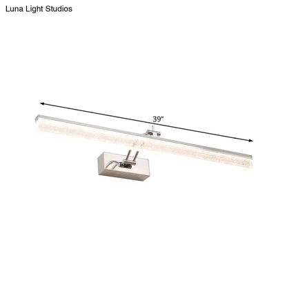 Modern chrome adjustable led vanity light – bathroom mirror spotlight