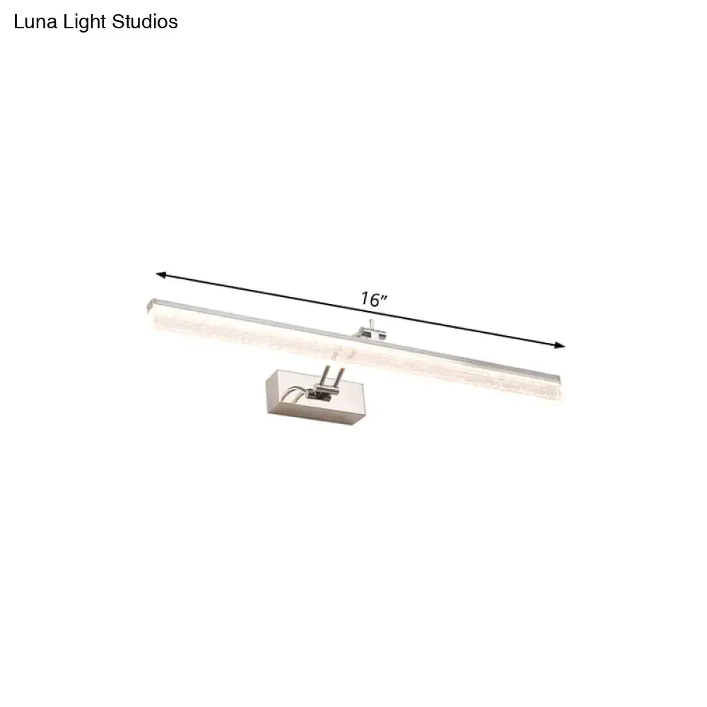 Modern chrome adjustable led vanity light – bathroom mirror spotlight